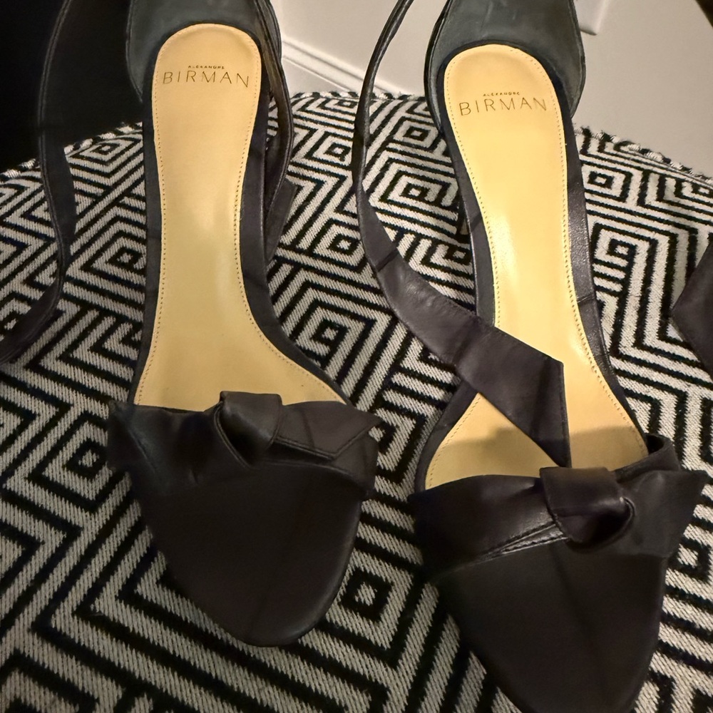 Alexandre Birman Black Heeled Sandals with Elegant Straps